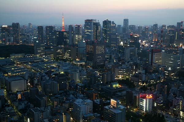 Tsukiji viewed from Seiroka Tower, Tokyo, 2006-05, (C) Seiji Yoshimoto