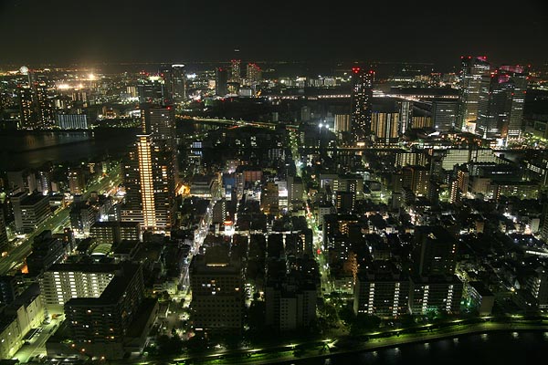 Tsukishima and Harumi Island viewed from Seiroka Tower, Tokyo, 2006-05, (C) Seiji Yoshimoto