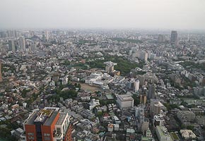 Yokohama direction and Ebisu viewed from Roppongi Hills Tower, Tokyo, 2006-05, (C) Seiji Yoshimoto